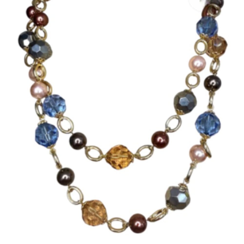 KJL Kenneth Jay Lane Gold & Colorful Beaded Necklace